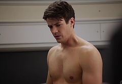 Grant Gustin shirtless and sexy in The Flash