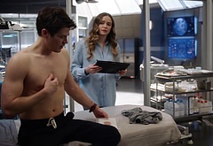 Grant Gustin shirtless and sexy in The Flash