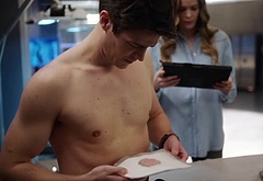 Grant Gustin shirtless and sexy in The Flash