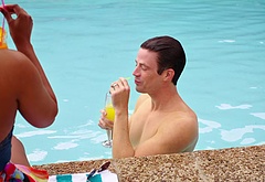 Grant Gustin shirtless and sexy in The Flash