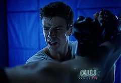 Grant Gustin shirtless and sexy in The Flash