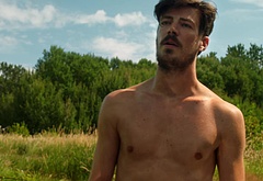 Grant Gustin shirtless and sexy in The Flash