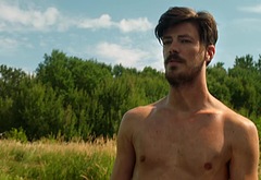 Grant Gustin shirtless and sexy in The Flash
