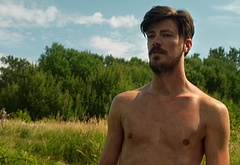 Grant Gustin shirtless and sexy in The Flash