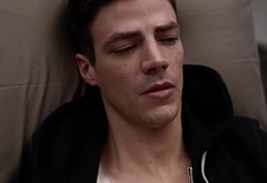 Grant Gustin shirtless and sexy in The Flash