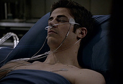 Grant Gustin shirtless and sexy in The Flash