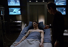 Grant Gustin shirtless and sexy in The Flash