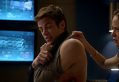 Grant Gustin shirtless and sexy in The Flash