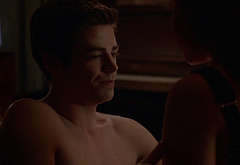 Grant Gustin shirtless and sexy in The Flash