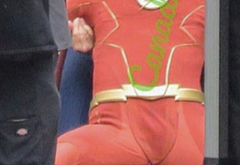 Grant Gustin nude and cock bulge pics