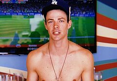 Grant Gustin nude and cock bulge pics