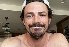 Grant Gustin nude and cock bulge pics