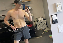 Grant Gustin nude and cock bulge pics
