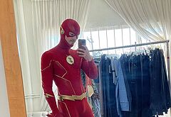 Grant Gustin nude and cock bulge pics
