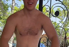 Nolan Gould shirtless workout on Instagram