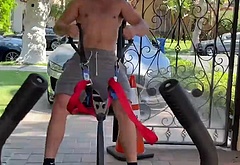 Nolan Gould shirtless workout on Instagram