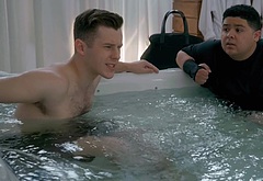 Nolan Gould shirtless in Modern Family 11-10 The Prescott