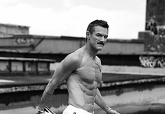 Luke Evans Gets Nearly Naked in Fishnets and Thong for Rocky Horror