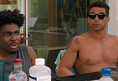 Mason Gooding shirtless in 72 Hours
