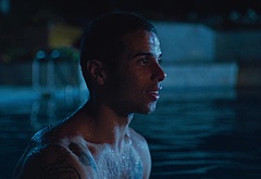 Mason Gooding shirtless and bulge in Pools