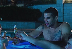 Mason Gooding shirtless and bulge in Pools