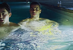 Mason Gooding shirtless and bulge in Pools