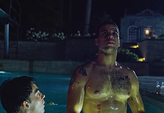 Mason Gooding shirtless and bulge in Pools