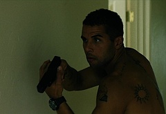 Mason Gooding shirtless in Under Fire
