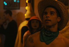 Mason Gooding shirtless in Scream 4