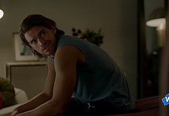 Jackson Gallagher shirtless in Playing For Keeps