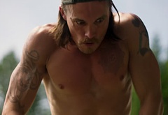 Tom Stevens nude and cock bulge scenes in Moonshine