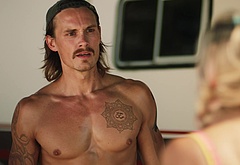 Tom Stevens nude and cock bulge scenes in Moonshine