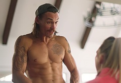 Tom Stevens nude and cock bulge scenes in Moonshine