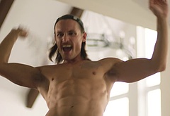 Tom Stevens nude and cock bulge scenes in Moonshine