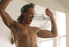 Tom Stevens nude and cock bulge scenes in Moonshine