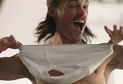 Tom Stevens nude and cock bulge scenes in Moonshine