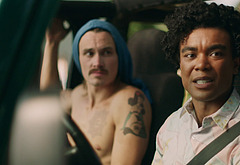 Tom Stevens nude and cock bulge scenes in Moonshine