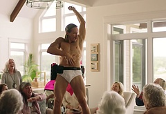Tom Stevens nude and cock bulge scenes in Moonshine