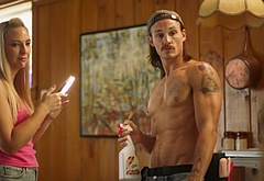 Tom Stevens nude and cock bulge scenes in Moonshine