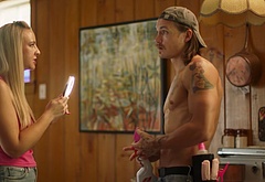 Tom Stevens nude and cock bulge scenes in Moonshine