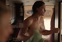 Tom Stevens nude and cock bulge scenes in Moonshine