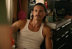 Tom Stevens nude and cock bulge scenes in Moonshine