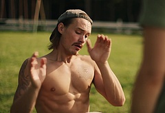 Tom Stevens nude and cock bulge scenes in Moonshine