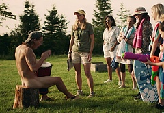 Tom Stevens nude and cock bulge scenes in Moonshine