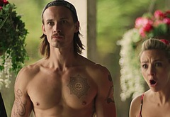 Tom Stevens nude and cock bulge scenes in Moonshine