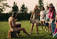 Tom Stevens nude and cock bulge scenes in Moonshine