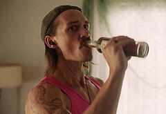 Tom Stevens nude and cock bulge scenes in Moonshine