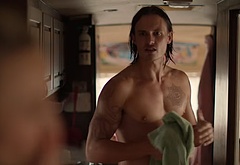 Tom Stevens nude and cock bulge scenes in Moonshine
