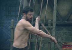 Jake Stormoen naked in The Outpost