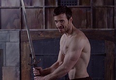 Jake Stormoen naked in The Outpost